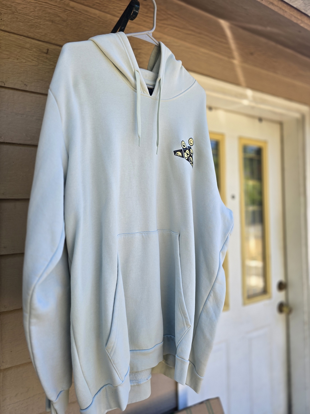 adidas Light Green Hoodie with Small Chest Graphic - 2XL